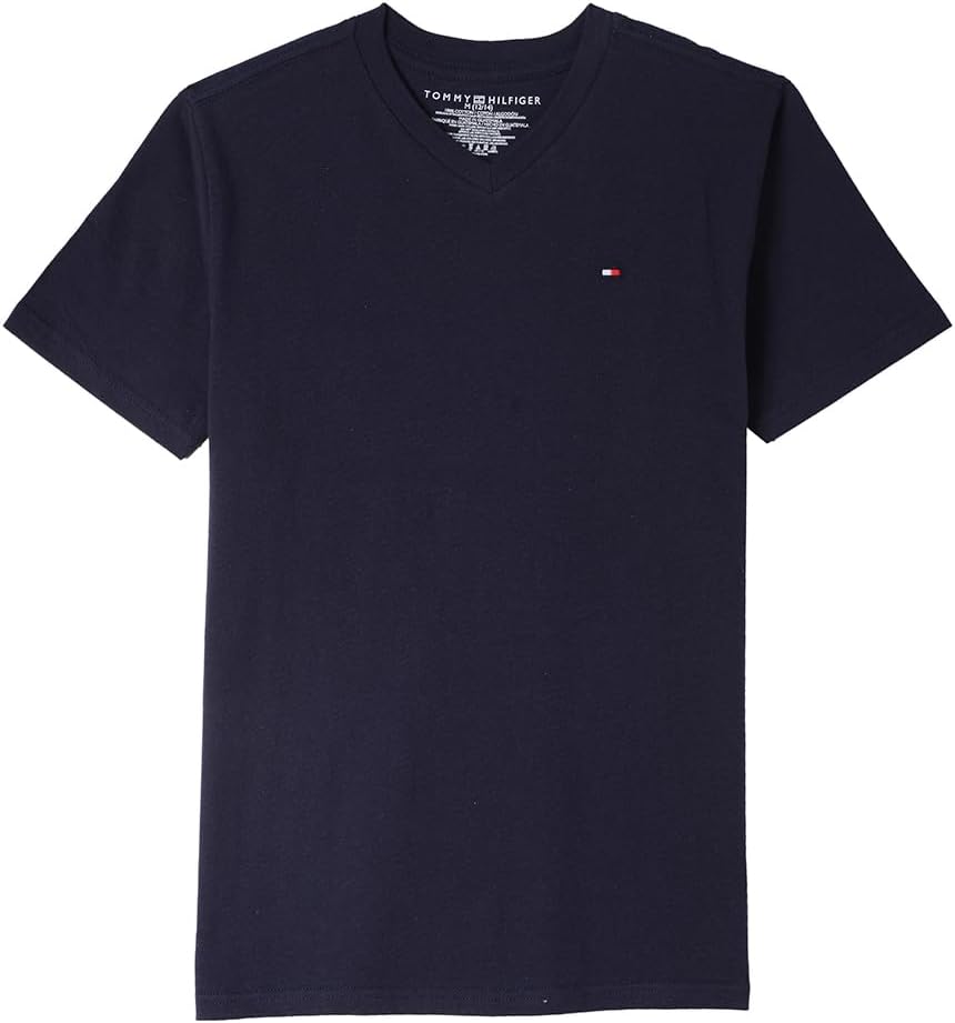 Футболка Tommy Hilfiger Boys с коротким рукавом и V-образным вырезом, мягкая, удобная, свободного кроя, Classic Navy Blazer
Футболка Tommy Hilfiger Boys с коротким рукавом и V-образным вырезом, мягкая, удобная, свободного кроя, Classic Navy Blazer