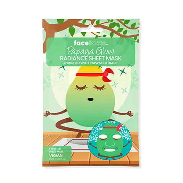 Сияющая маска Papaya Glow Facefacts, 1 UD
Сияющая маска Papaya Glow Facefacts, 1 UD