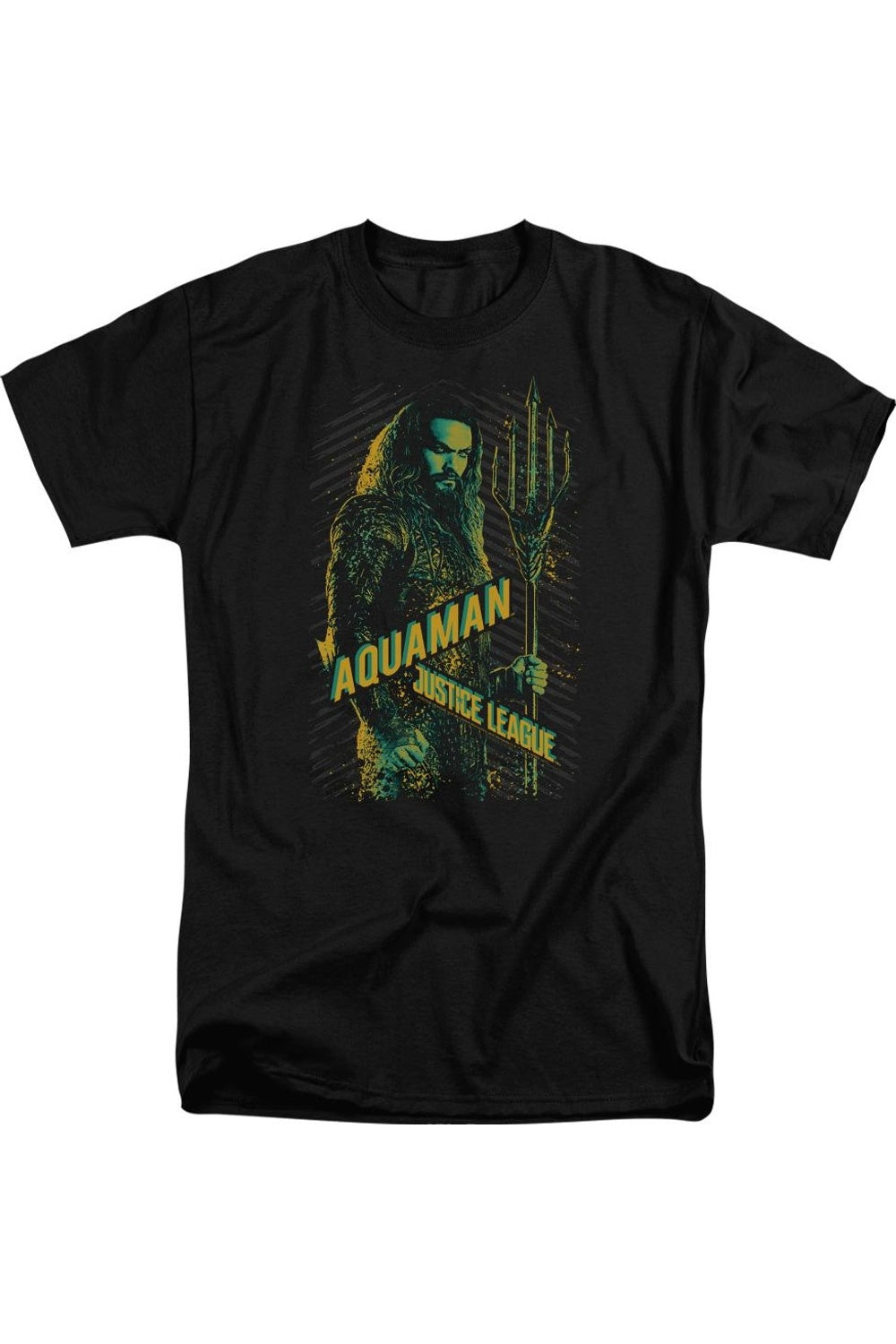 Футболка с коротким рукавом для взрослых с изображением фильма «Лига справедливости» и «Аквамена» Justice League Movie, черный 
Футболка с коротким рукавом для взрослых с изображением фильма «Лига справедливости» и «Аквамена» Justice League Movie, черный