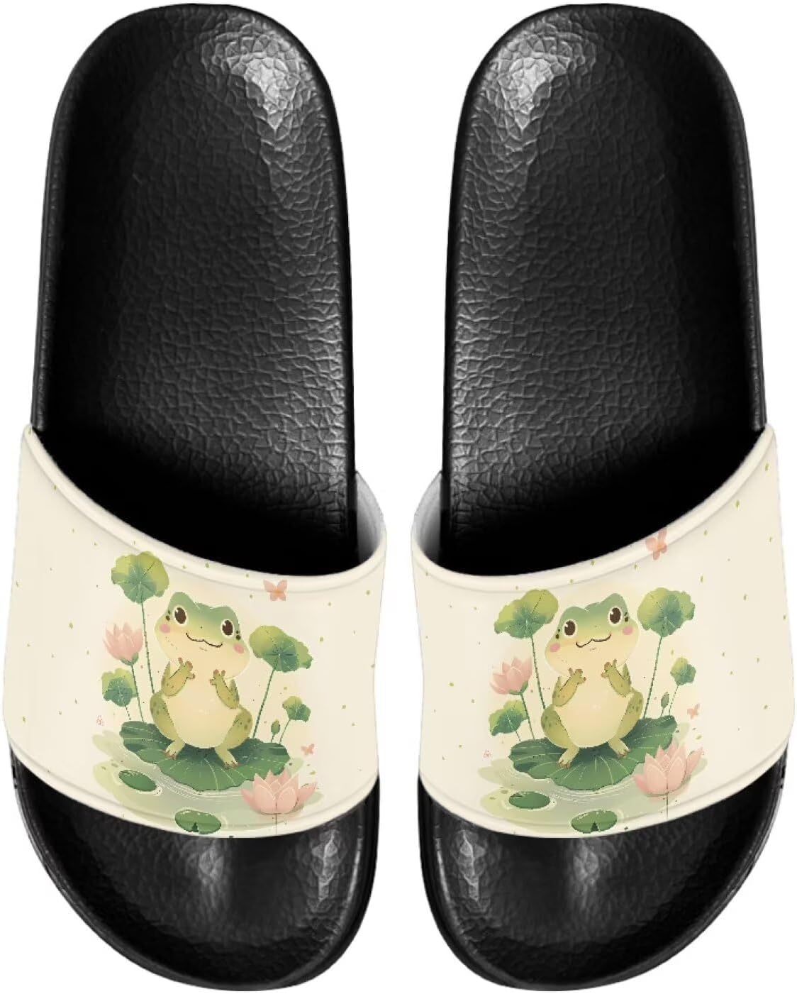 Милые шлепанцы для женщин, удобные, быстро сохнущие, на плоской подошве, для пляжа и душа Judentidos, Funny Frog
Милые шлепанцы для женщин, удобные, быстро сохнущие, на плоской подошве, для пляжа и душа Judentidos, Funny Frog