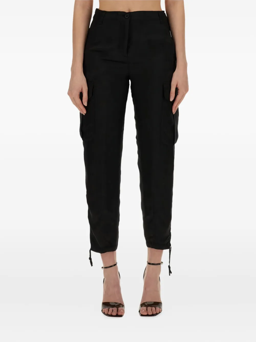 Брюки карго с кулиской ASPESI, черный 
Брюки карго с кулиской ASPESI, черный