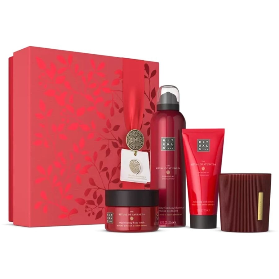 Ритуалы The Ritual Of Ayurveda Rebalancing Routine 2024 НАБОР: Гармонизирующий пенящийся гель для душа 200 мл. + Балансирующий крем для тела 100 мл. Rituals
Ритуалы The Ritual Of Ayurveda Rebalancing Routine 2024 НАБОР: Гармонизирующий пенящийся гель для душа 200 мл. + Балансирующий крем для тела 100 мл. Rituals