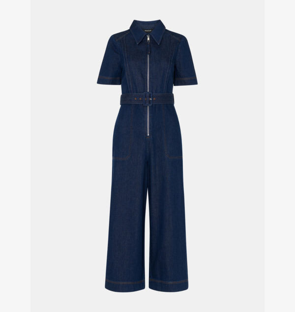 Джинсовый комбинезон с поясом Pin-Tuck Whistles, синий
Джинсовый комбинезон с поясом Pin-Tuck Whistles, синий