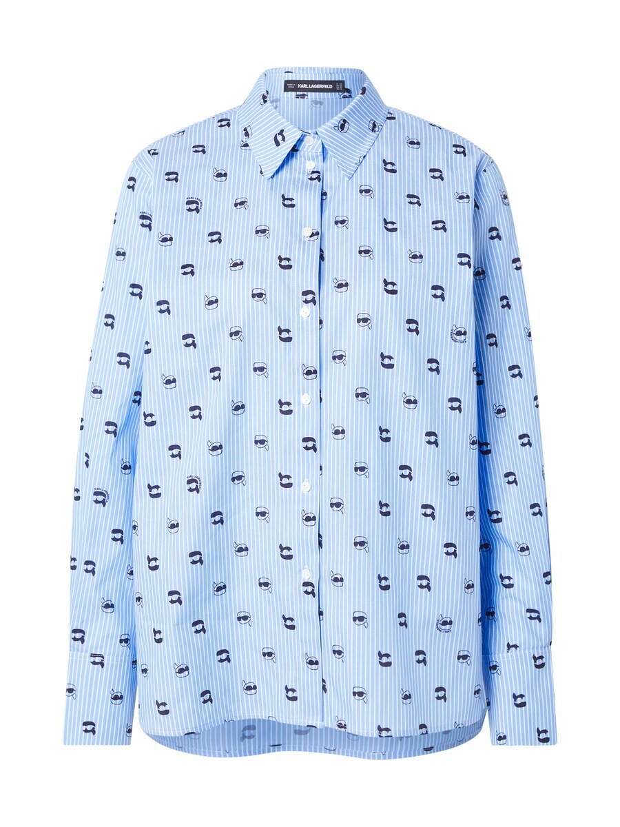 Рубашка Karl Lagerfeld Blouse Ikon, темно-синий/светло-синий
Рубашка Karl Lagerfeld Blouse Ikon, темно-синий/светло-синий