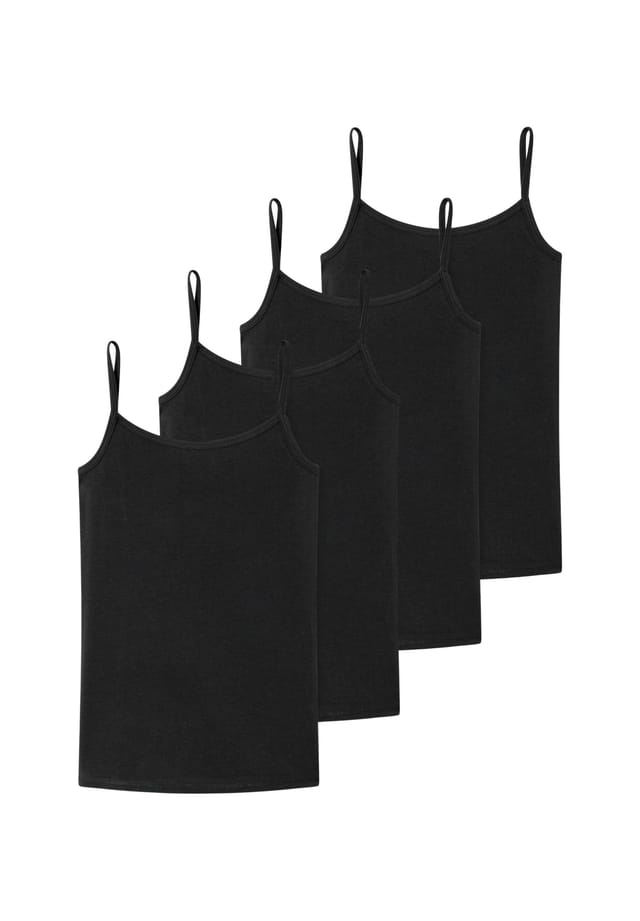 Упаковка из 4 топов-спагетти для девочек-подростков органический хлопок 95/5 Schiesser, черный
Упаковка из 4 топов-спагетти для девочек-подростков органический хлопок 95/5 Schiesser, черный