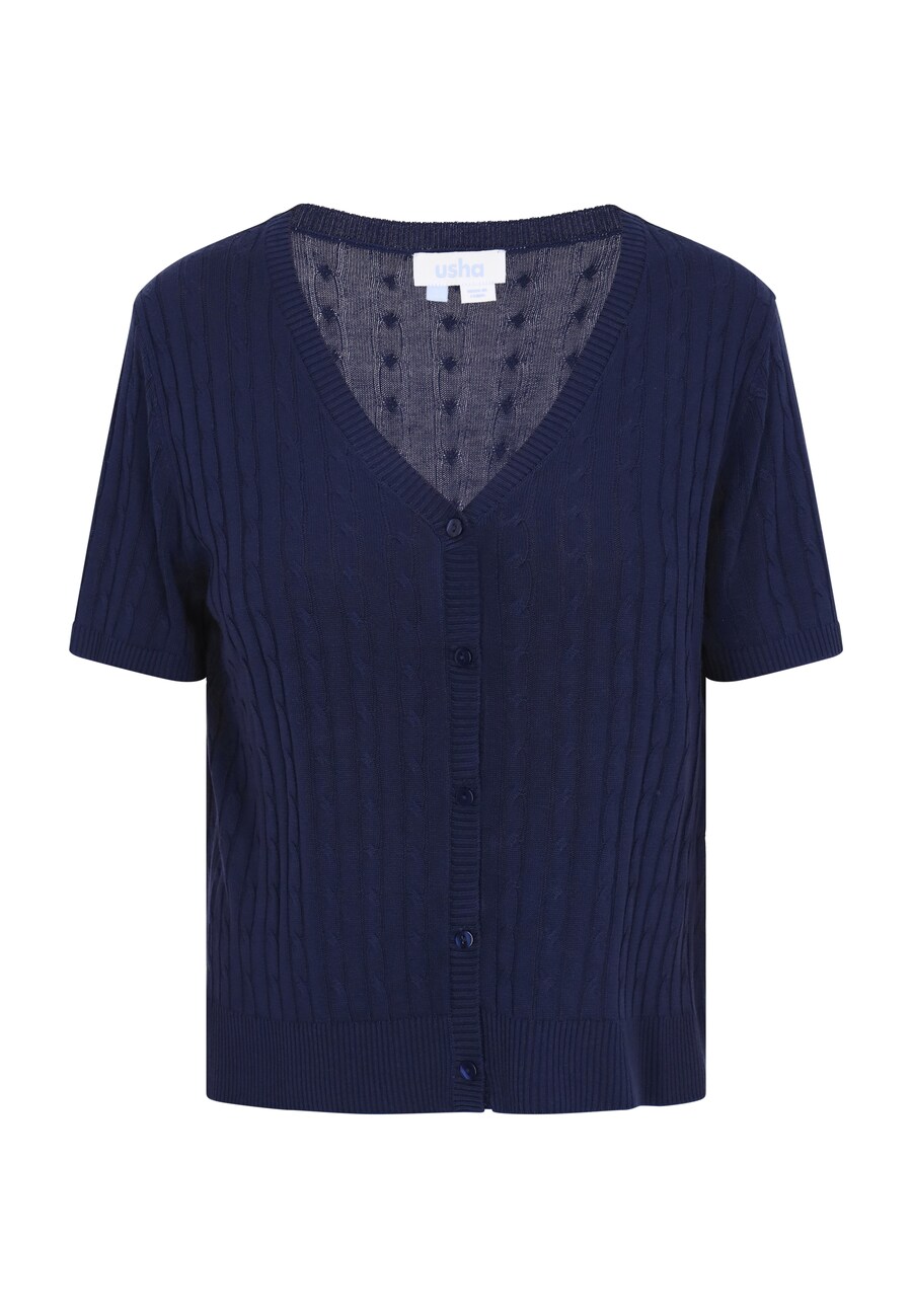 Вязаный кардиган usha BLUE LABEL, темно-синий
Вязаный кардиган usha BLUE LABEL, темно-синий