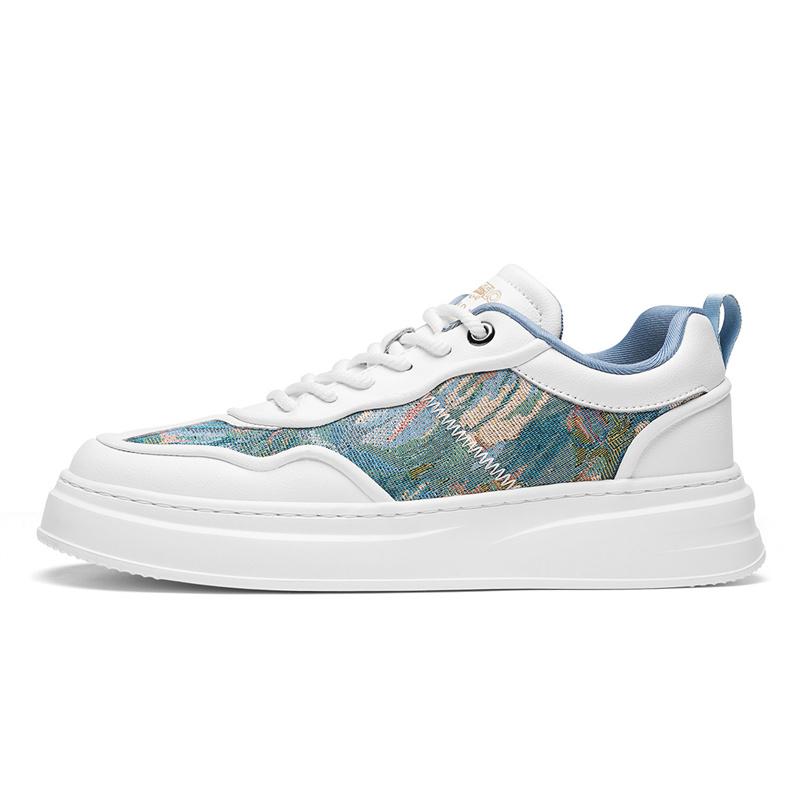 Модные повседневные кроссовки Стильные скейтерские туфли мужские CARTELO, бело-синие с увеличением роста на 3 см
Модные повседневные кроссовки Стильные скейтерские туфли мужские CARTELO, бело-синие с увеличением роста на 3 см