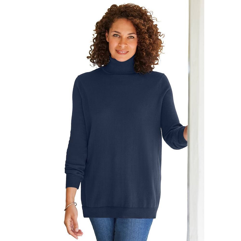 Женщина в женском идеальном свитере с высоким воротником и длинными рукавами больших размеров Woman Within, темно-синий
Женщина в женском идеальном свитере с высоким воротником и длинными рукавами больших размеров Woman Within, темно-синий