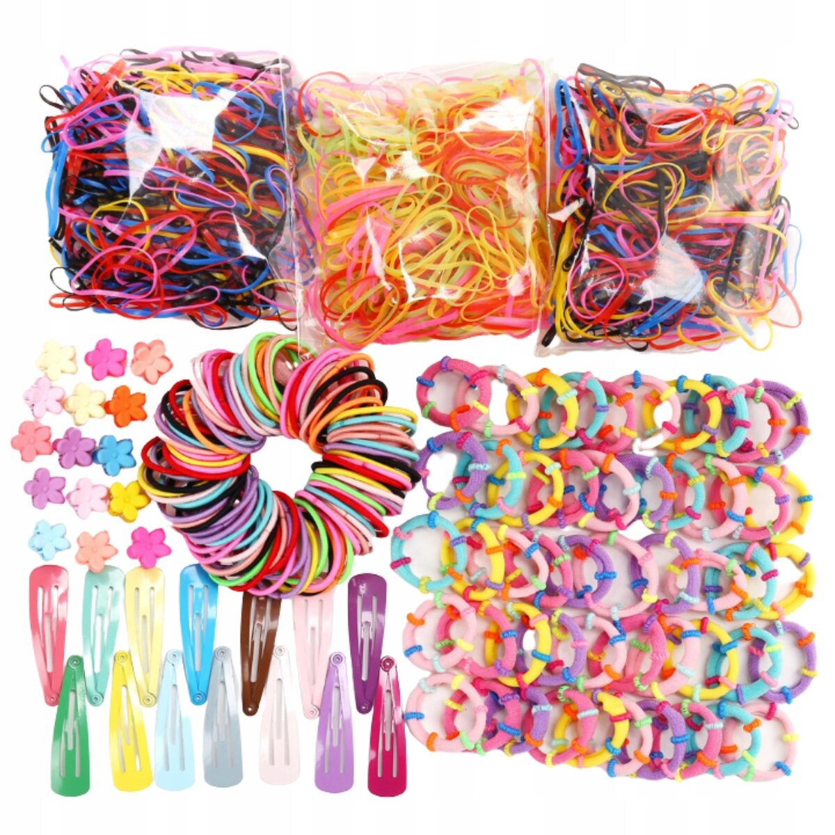 Набор резинок для волос с заколками для волос, размер XXL Inna Marka
Набор резинок для волос с заколками для волос, размер XXL Inna Marka