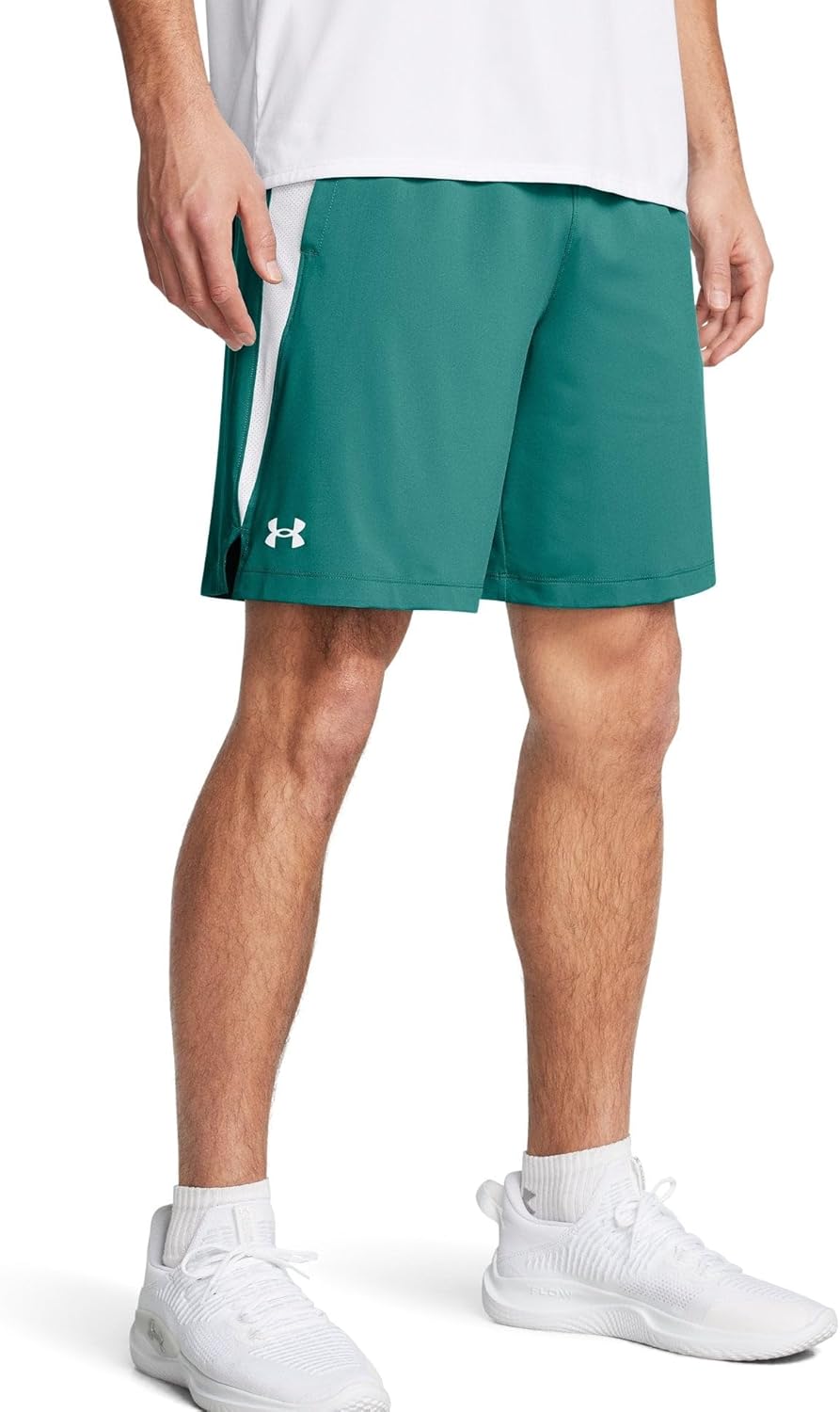 Мужские шорты Under Armour Tech Vent, Coastal Teal/White/White
Мужские шорты Under Armour Tech Vent, Coastal Teal/White/White