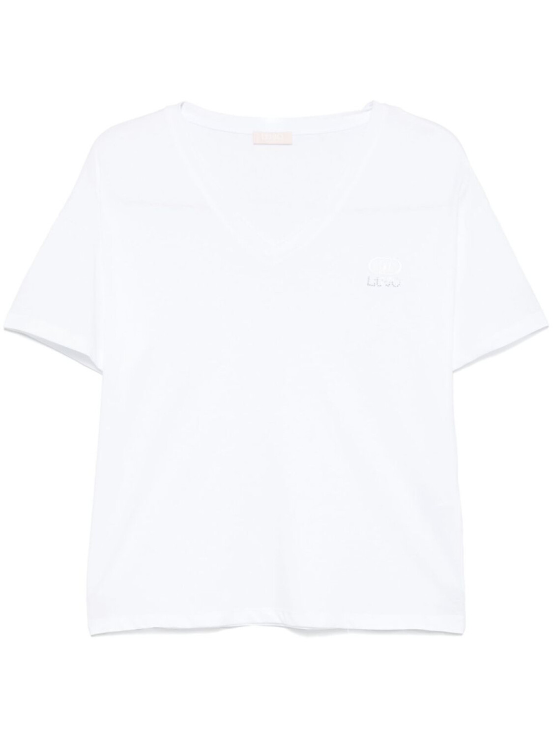 Футболка с логотипом LIU JO в виде кристалла, белый
Футболка с логотипом LIU JO в виде кристалла, белый