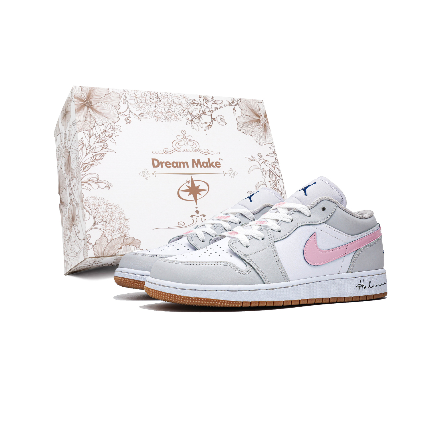 Jordan Баскетбольные кроссовки Air 1 Hani Box в комплекте, противоскользящие, износостойкие, низкие, детские, розовые, белые, подростковые
Jordan Баскетбольные кроссовки Air 1 Hani Box в комплекте, противоскользящие, износостойкие, низкие, детские, розовые, белые, подростковые