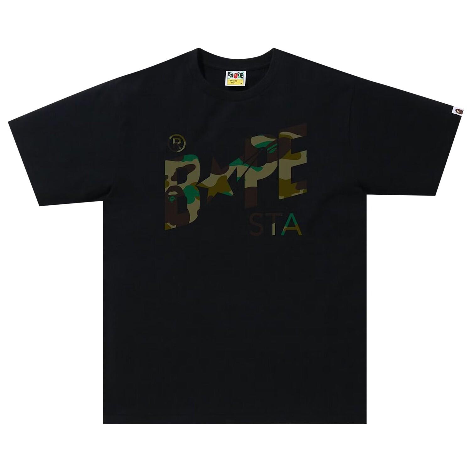 Футболка с логотипом BAPE ABC Camo Sta, цвет Черный/Зеленый
Футболка с логотипом BAPE ABC Camo Sta, цвет Черный/Зеленый