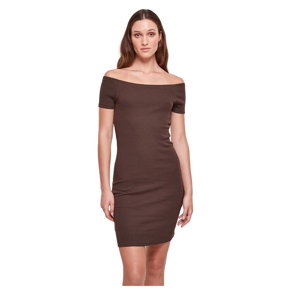 Короткое платье Urban Classics Off Shoulder, коричневый
Короткое платье Urban Classics Off Shoulder, коричневый