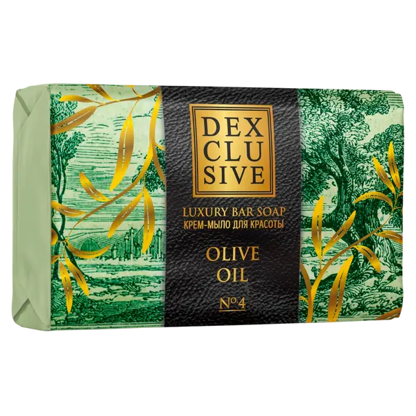 Кусковое мыло класса люкс, 150 г Dexclusive Olive oil
Кусковое мыло класса люкс, 150 г Dexclusive Olive oil