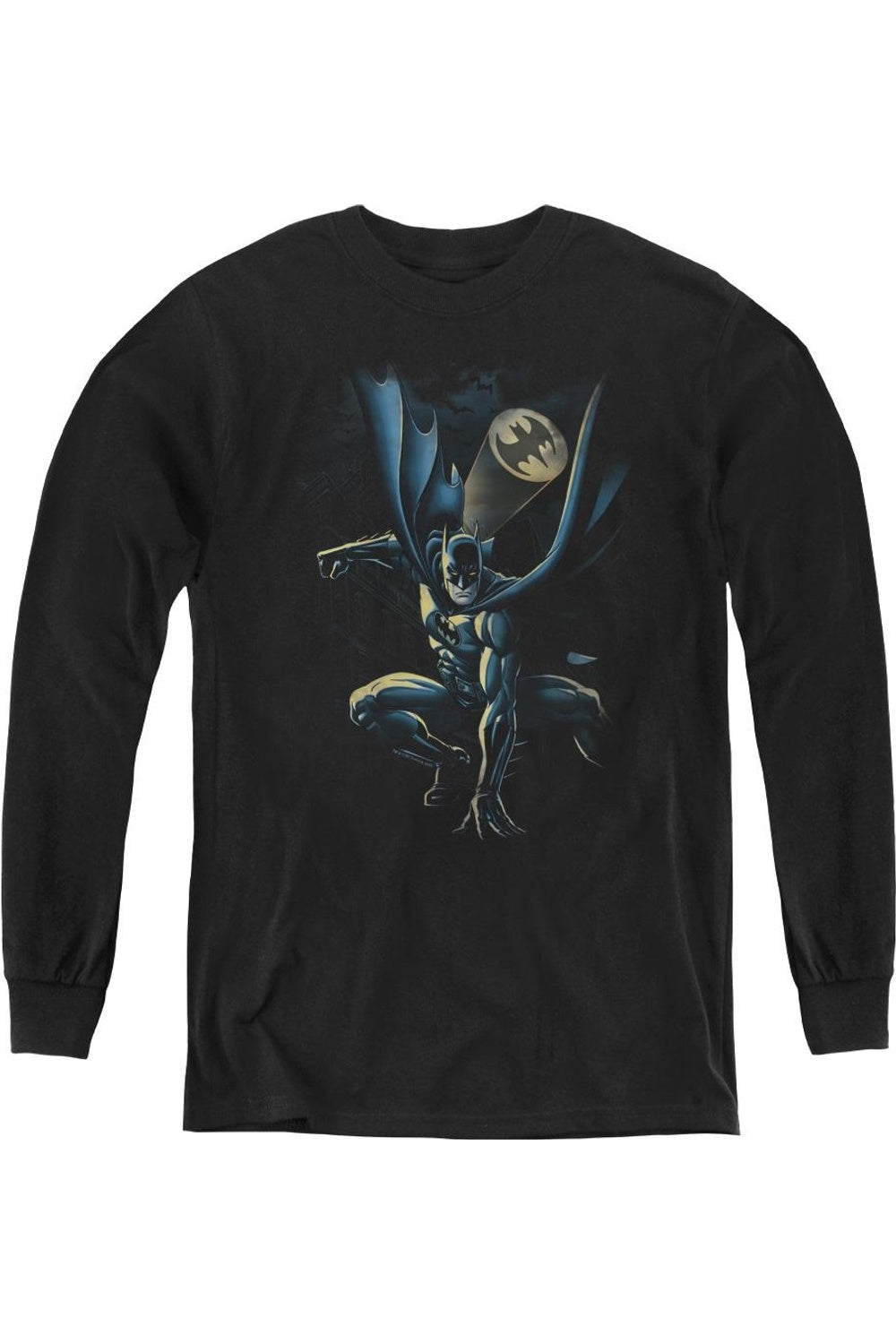 Футболка с длинным рукавом для детей Batman Calling All Bats Gildan, черный
Футболка с длинным рукавом для детей Batman Calling All Bats Gildan, черный