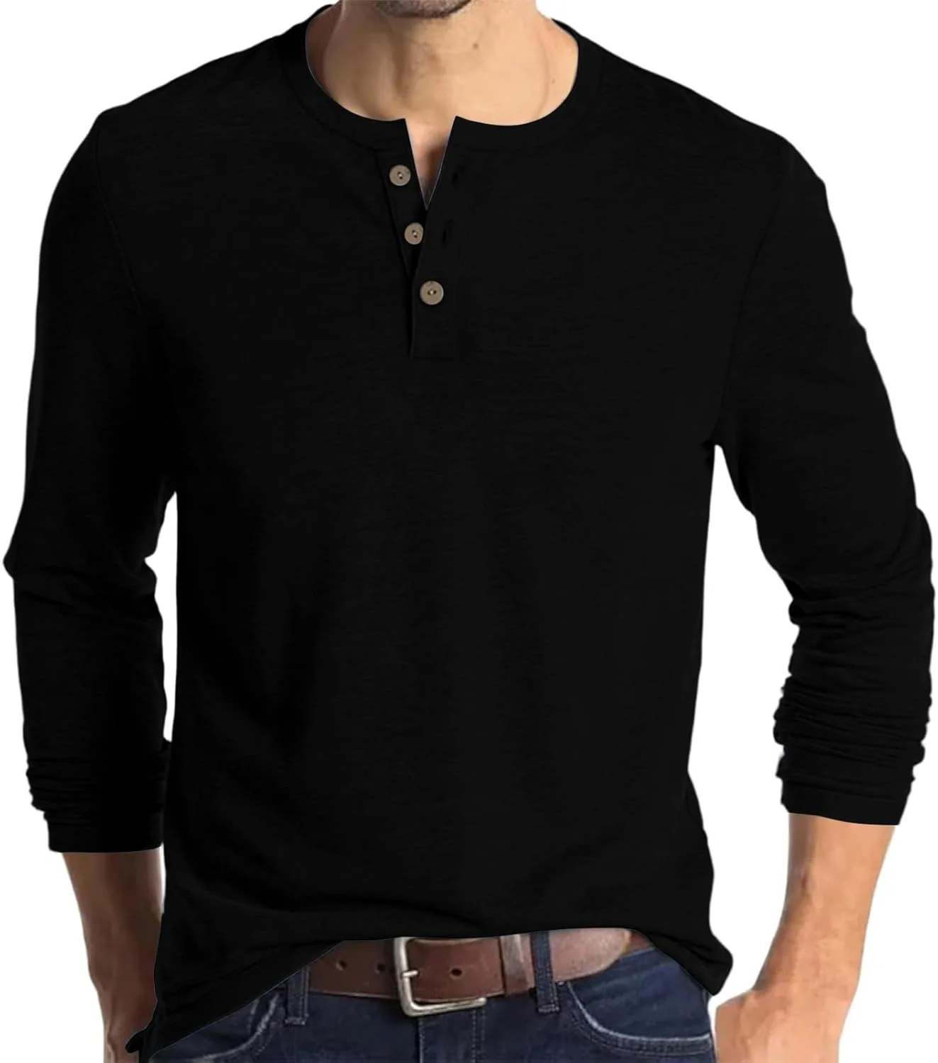 Мужская классическая футболка Henley с длинным рукавом и пуговицами HYYGOCCTV
Мужская классическая футболка Henley с длинным рукавом и пуговицами HYYGOCCTV