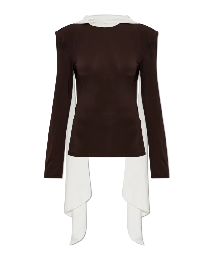 Топ с открытой спиной Rotate Birger Christensen, коричневый
Топ с открытой спиной Rotate Birger Christensen, коричневый