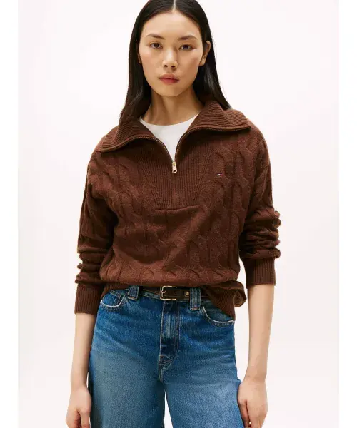 Шерстяной свитер Loose fit Tommy Hilfiger, коричневый
Шерстяной свитер Loose fit Tommy Hilfiger, коричневый