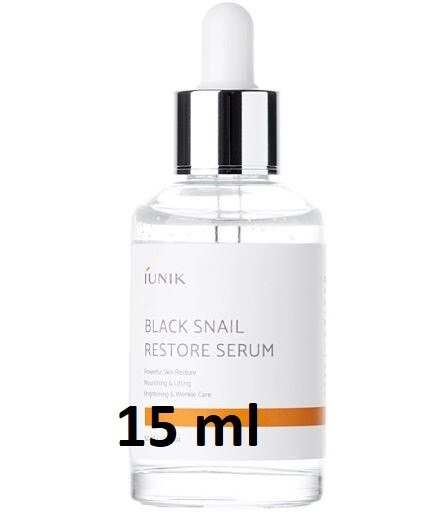 IUNIK, Black Snail Restore Serum, сыворотка для лица, 15 мл
IUNIK, Black Snail Restore Serum, сыворотка для лица, 15 мл