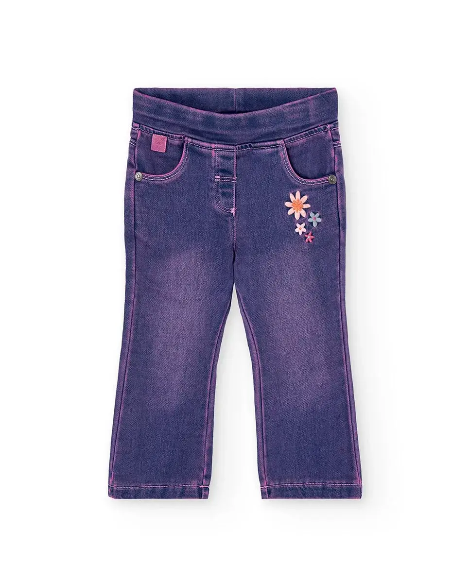 Прямые джинсы для младенцев с эластичным поясом Boboli, фиолетовый
Прямые джинсы для младенцев с эластичным поясом Boboli, фиолетовый