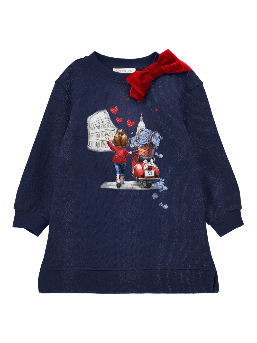 Платье с принтом Monnalisa, синий
Платье с принтом Monnalisa, синий