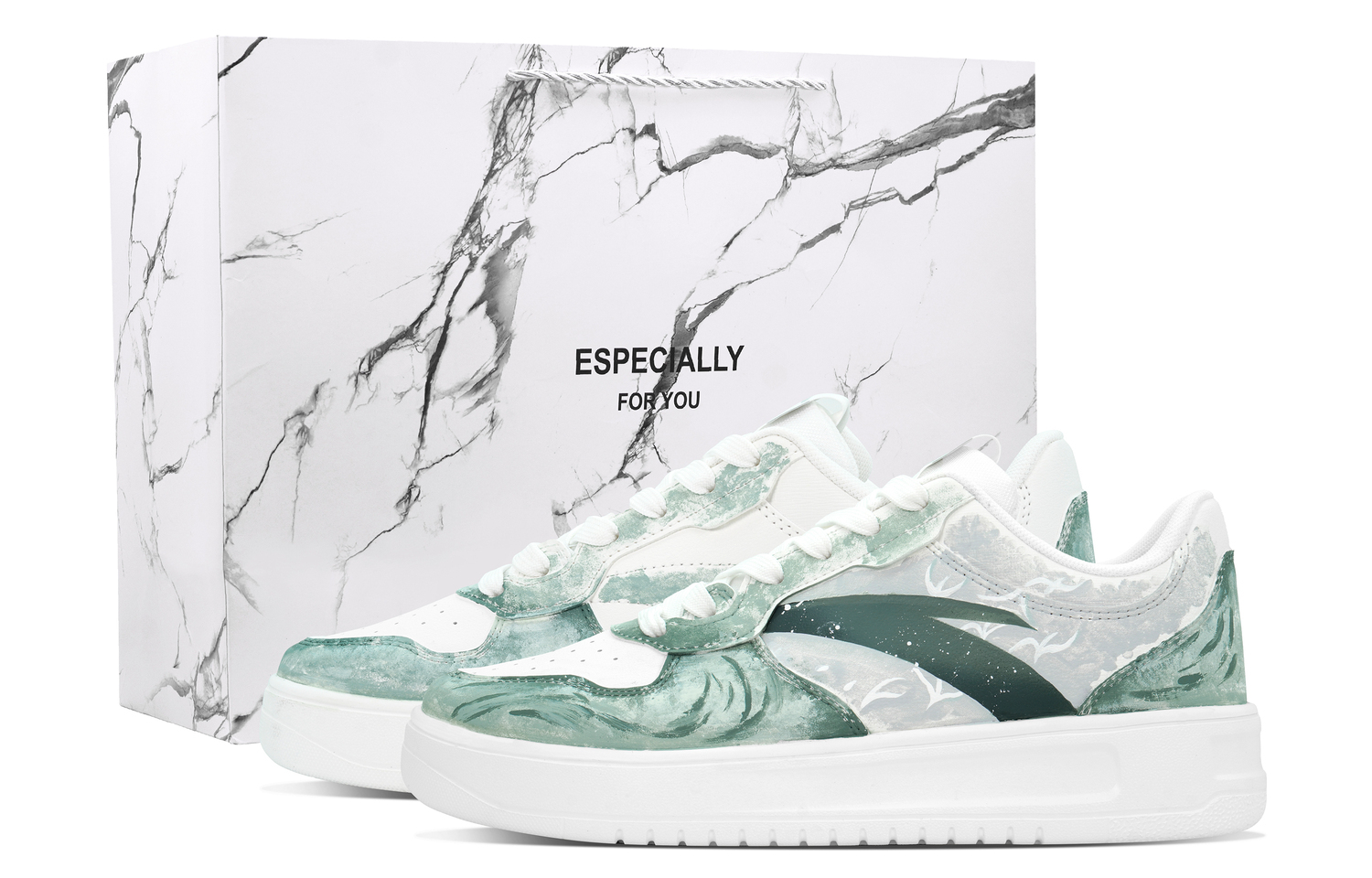 ANTA Мужские низкие скейтбордические кроссовки Relaxed Cushioning Lightweight Height Increasing белые зеленые
ANTA Мужские низкие скейтбордические кроссовки Relaxed Cushioning Lightweight Height Increasing белые зеленые