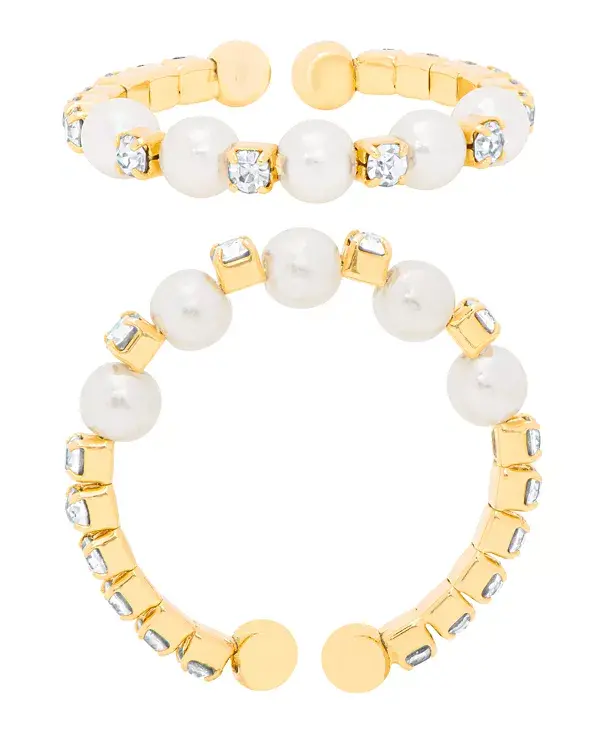 Позолоченное эластичное кольцо с искусственным жемчугом и кубическим цирконием Macy'S, gold-plated
Позолоченное эластичное кольцо с искусственным жемчугом и кубическим цирконием Macy'S, gold-plated