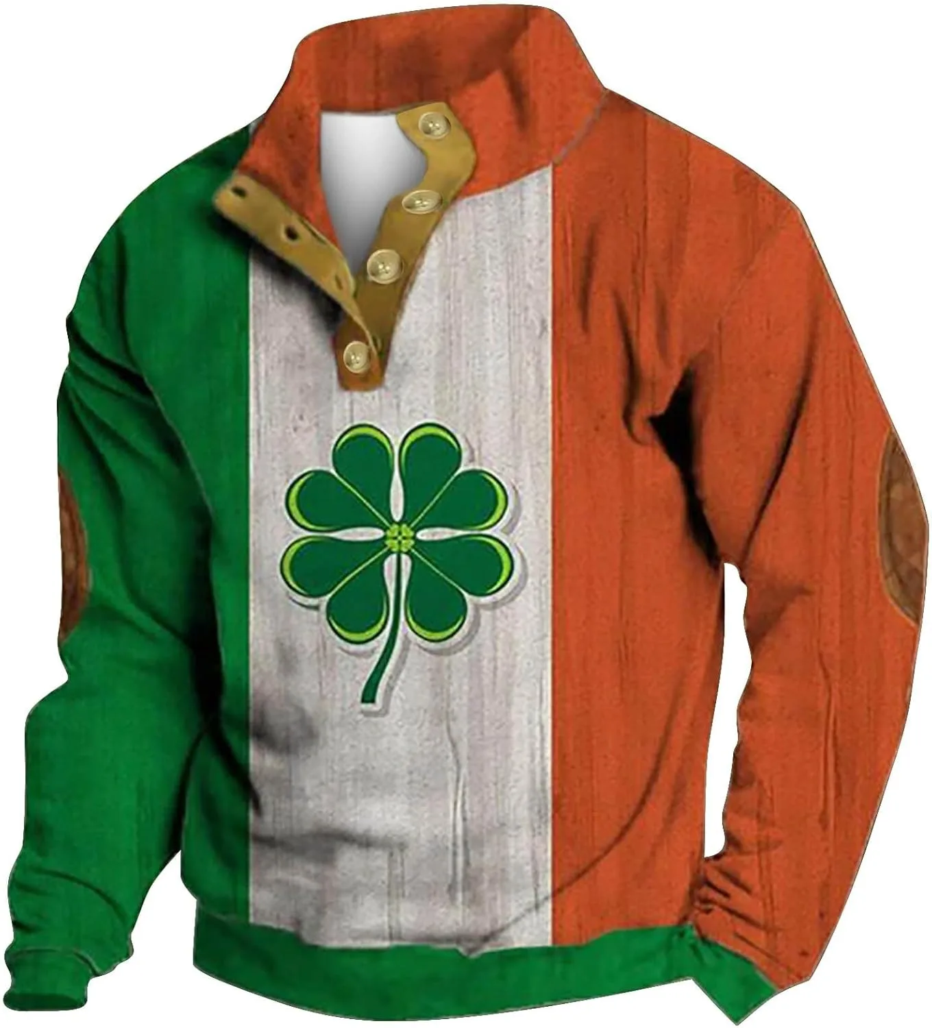 Мужской свитшот с принтом трилистника
Мужской свитшот с принтом трилистника