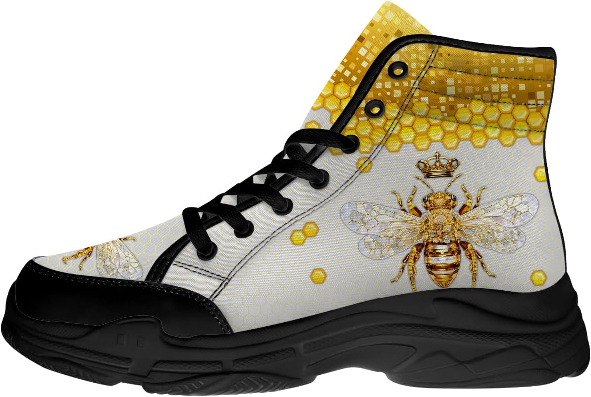 Мужские и женские кеды Bee High Top, желтые тканевые туфли на платформе на шнуровке, подарки с пчелой для нее и для него Generic
Мужские и женские кеды Bee High Top, желтые тканевые туфли на платформе на шнуровке, подарки с пчелой для нее и для него Generic