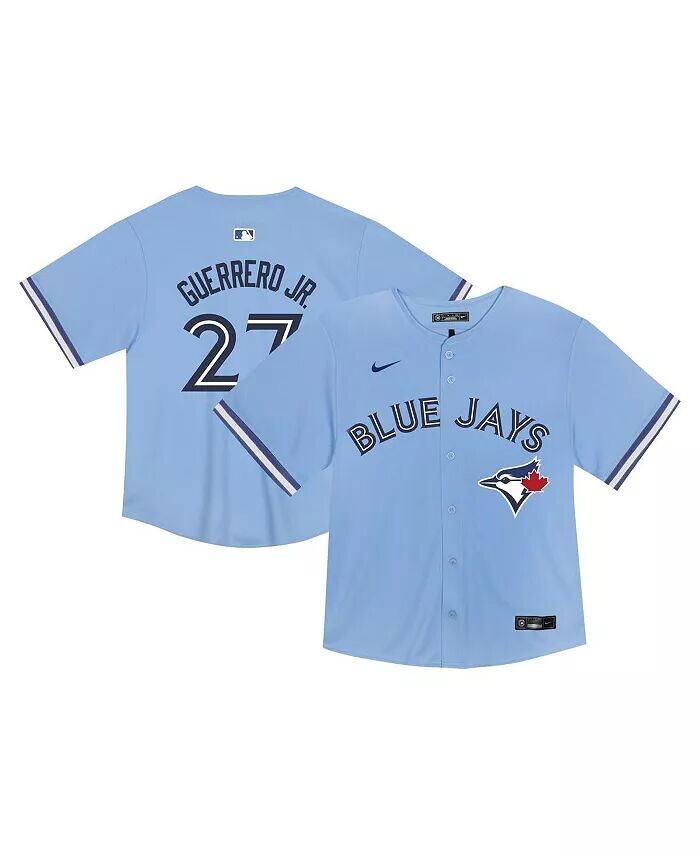 Малыш Владимир Герреро-младший. Голубая майка Toronto Blue Jays для альтернативной игры Nike
Малыш Владимир Герреро-младший. Голубая майка Toronto Blue Jays для альтернативной игры Nike
