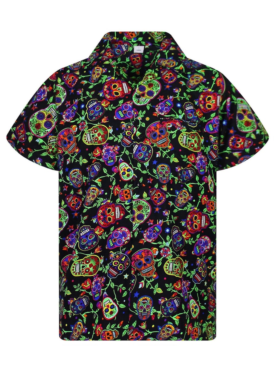 Рубашка King Kameha Skull, Black Denim
Рубашка King Kameha Skull, Black Denim