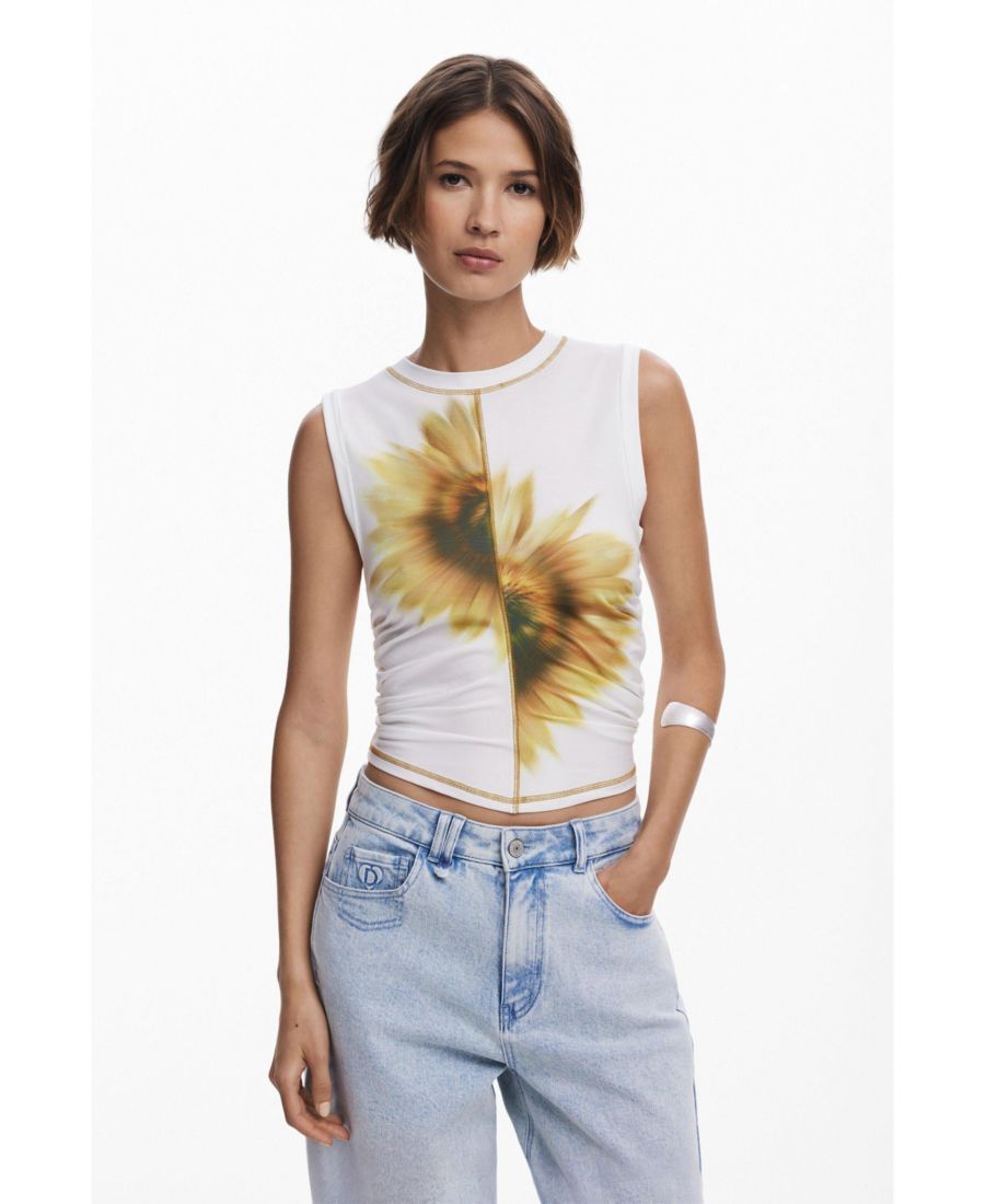Женская футболка из лиоцелла с изображением подсолнуха Desigual, Off white, Белый, Женская футболка из лиоцелла с изображением подсолнуха Desigual, Off white
Женская футболка из лиоцелла с изображением подсолнуха Desigual, Off white, Белый, Женская футболка из лиоцелла с изображением подсолнуха Desigual, Off white