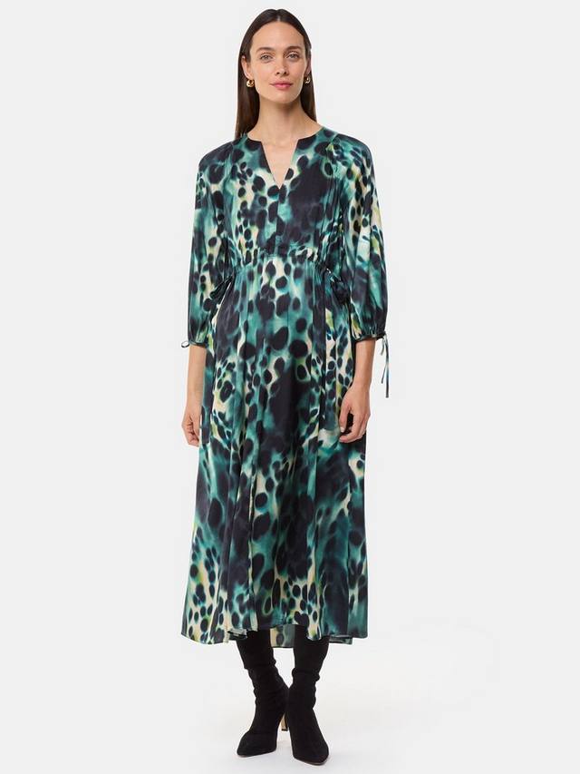 Миди-платье с туманным леопардовым принтом Whistles, зеленый/разноцветный
Миди-платье с туманным леопардовым принтом Whistles, зеленый/разноцветный