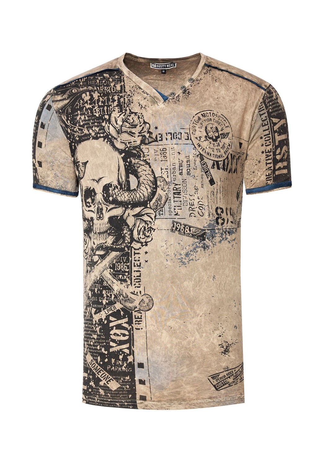 Футболка Rusty Neal Футболка с крутым принтом по всей поверхности RUSTY NEAL, оливковый
Футболка Rusty Neal Футболка с крутым принтом по всей поверхности RUSTY NEAL, оливковый