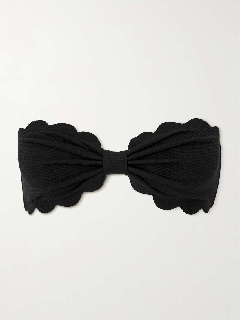 Верх бикини Antibes из переработанного сирсакера с фестончатым краем Marysia, черный
Верх бикини Antibes из переработанного сирсакера с фестончатым краем Marysia, черный