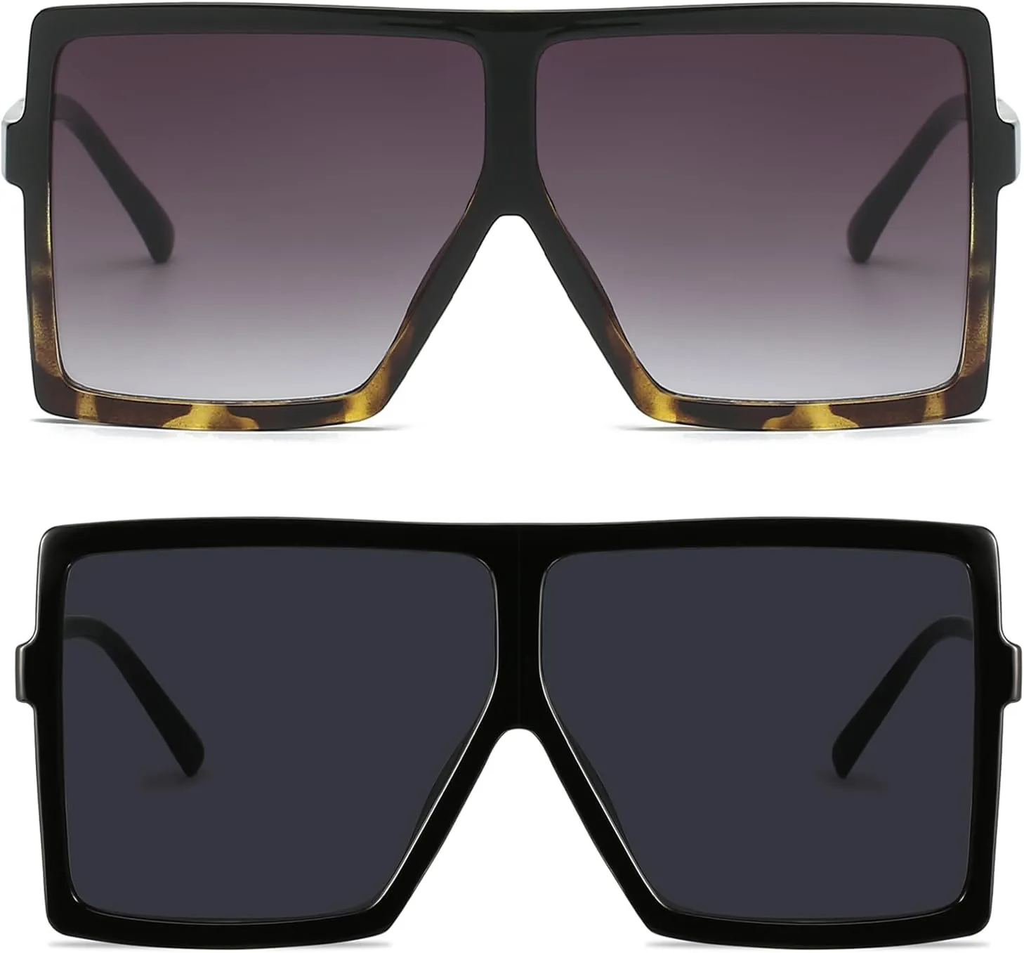 Квадратные солнцезащитные очки GRFISIA увеличенного размера для женщин и мужчин, с плоской верхней частью, модные солнцезащитные очки, 2 Black/Black+leopard/Gray
Квадратные солнцезащитные очки GRFISIA увеличенного размера для женщин и мужчин, с плоской верхней частью, модные солнцезащитные очки, 2 Black/Black+leopard/Gray