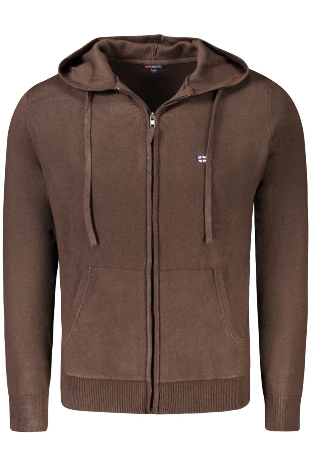 Мужской кардиган Norway 1963 на молнии с капюшоном, коричневый
Мужской кардиган Norway 1963 на молнии с капюшоном, коричневый