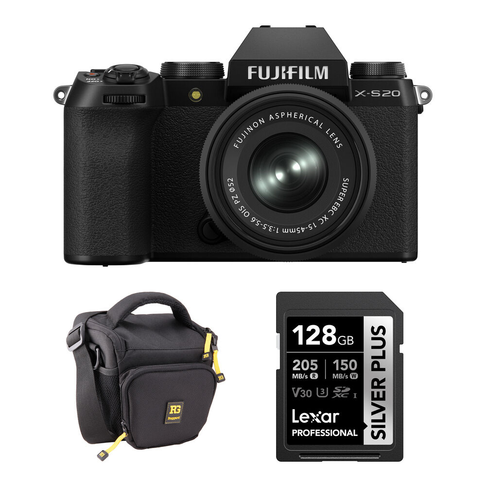 Беззеркальная камера FUJIFILM X-S20 Mirrorless Camera with 15-45mm f/3.5-5.6 Lens and
Беззеркальная камера FUJIFILM X-S20 Mirrorless Camera with 15-45mm f/3.5-5.6 Lens and
