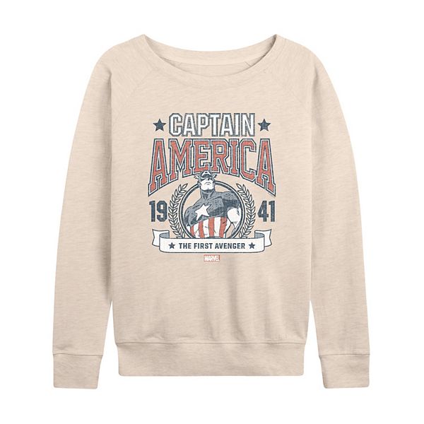 Женская футболка с длинным рукавом Captain America retro collegiate french terry Marvel
Женская футболка с длинным рукавом Captain America retro collegiate french terry Marvel