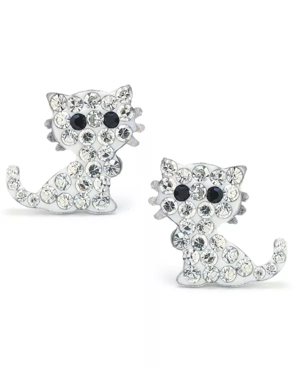 Серьги-Гвоздики в виде маленького кота с усами из стерлингового серебра с кристаллами паве Macy'S, silver
Серьги-Гвоздики в виде маленького кота с усами из стерлингового серебра с кристаллами паве Macy'S, silver
