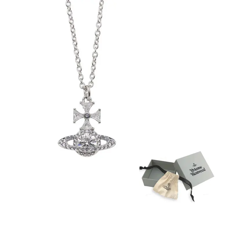 Vivienne Westwood Латунное серебряное колье для женщин
Vivienne Westwood Латунное серебряное колье для женщин