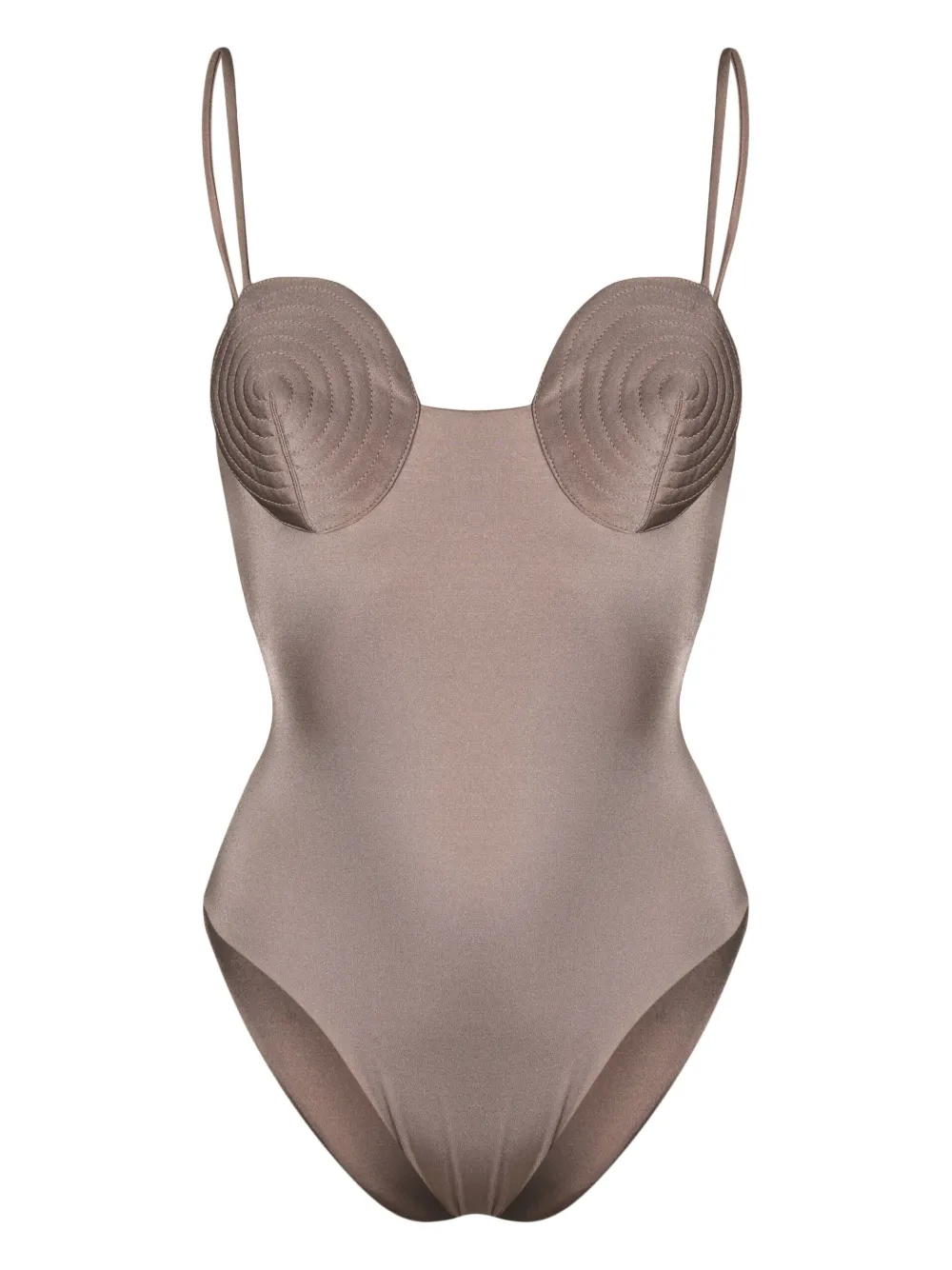 Купальник с круглым вырезом Noire Swimwear, нейтральный
Купальник с круглым вырезом Noire Swimwear, нейтральный