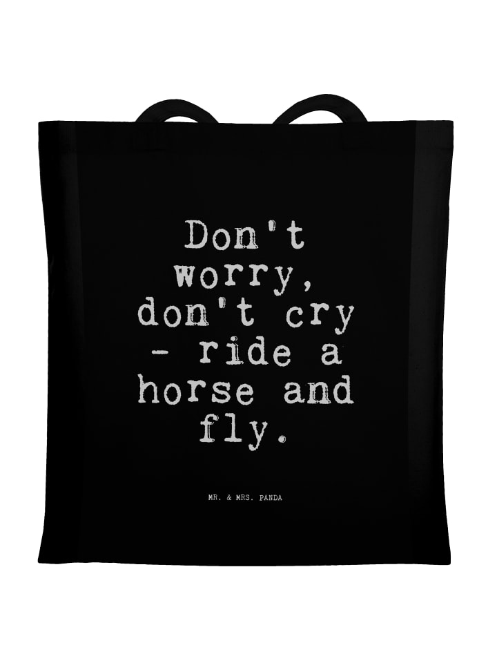 Mr. & Mrs. Panda Сумка-шоппер с надписью «Не волнуйся, не плачь...» черного цвета
Mr. & Mrs. Panda Сумка-шоппер с надписью «Не волнуйся, не плачь...» черного цвета