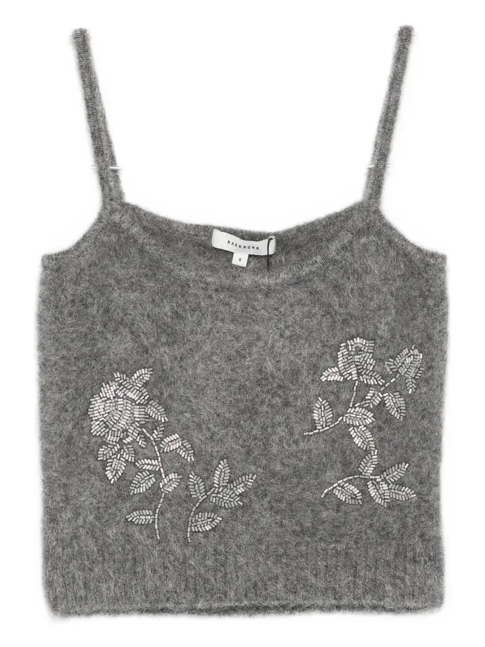 Топ с цветочной аппликацией Markgong, серый
Топ с цветочной аппликацией Markgong, серый