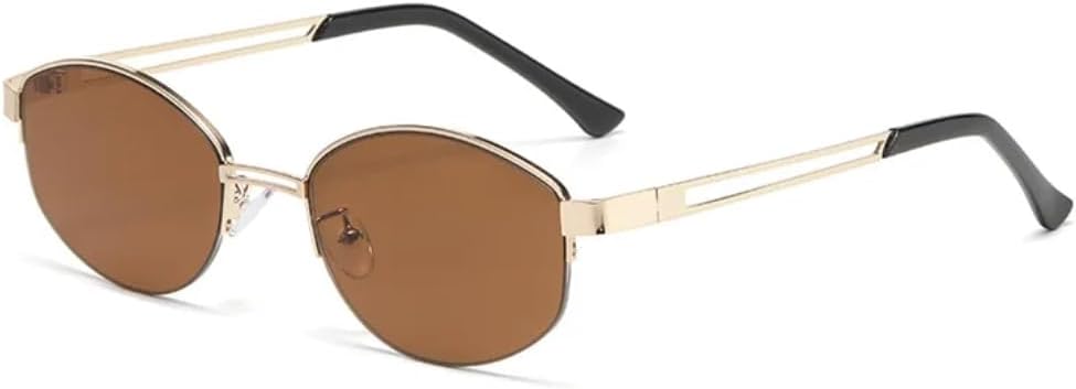 Солнцезащитные очки в полуободковой оправе неправильной формы для женщин и мужчин, винтажные, роскошные, в стиле панк, популярные солнцезащитные очки с защитой от УФ-излучения UV400 TVTBBVV, Gold-brown
Солнцезащитные очки в полуободковой оправе неправильной формы для женщин и мужчин, винтажные, роскошные, в стиле панк, популярные солнцезащитные очки с защитой от УФ-излучения UV400 TVTBBVV, Gold-brown