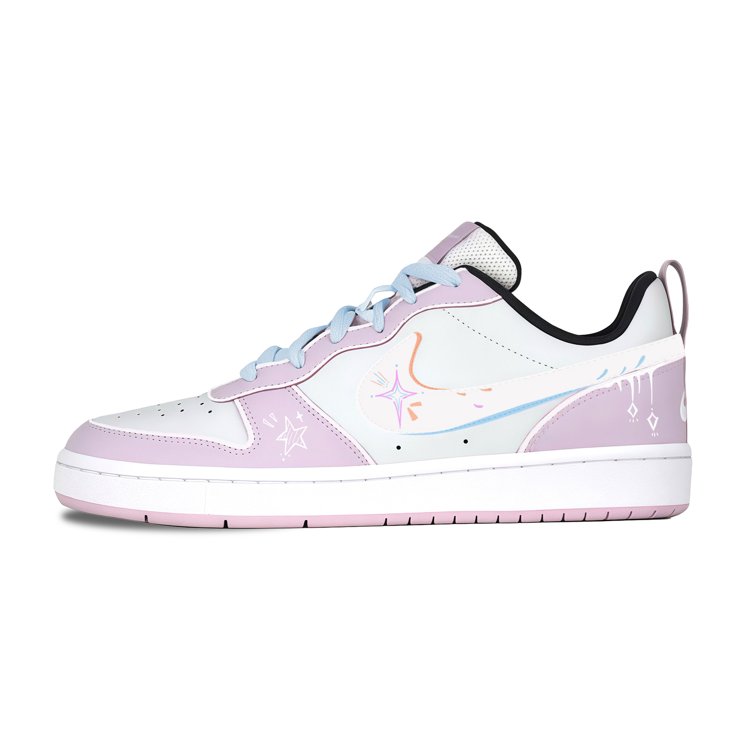 Nike Court Borough Star Dream Pink Purple Low 2 устойчивые к истиранию низкие детские скейтбординговые кроссовки для подростков
Nike Court Borough Star Dream Pink Purple Low 2 устойчивые к истиранию низкие детские скейтбординговые кроссовки для подростков