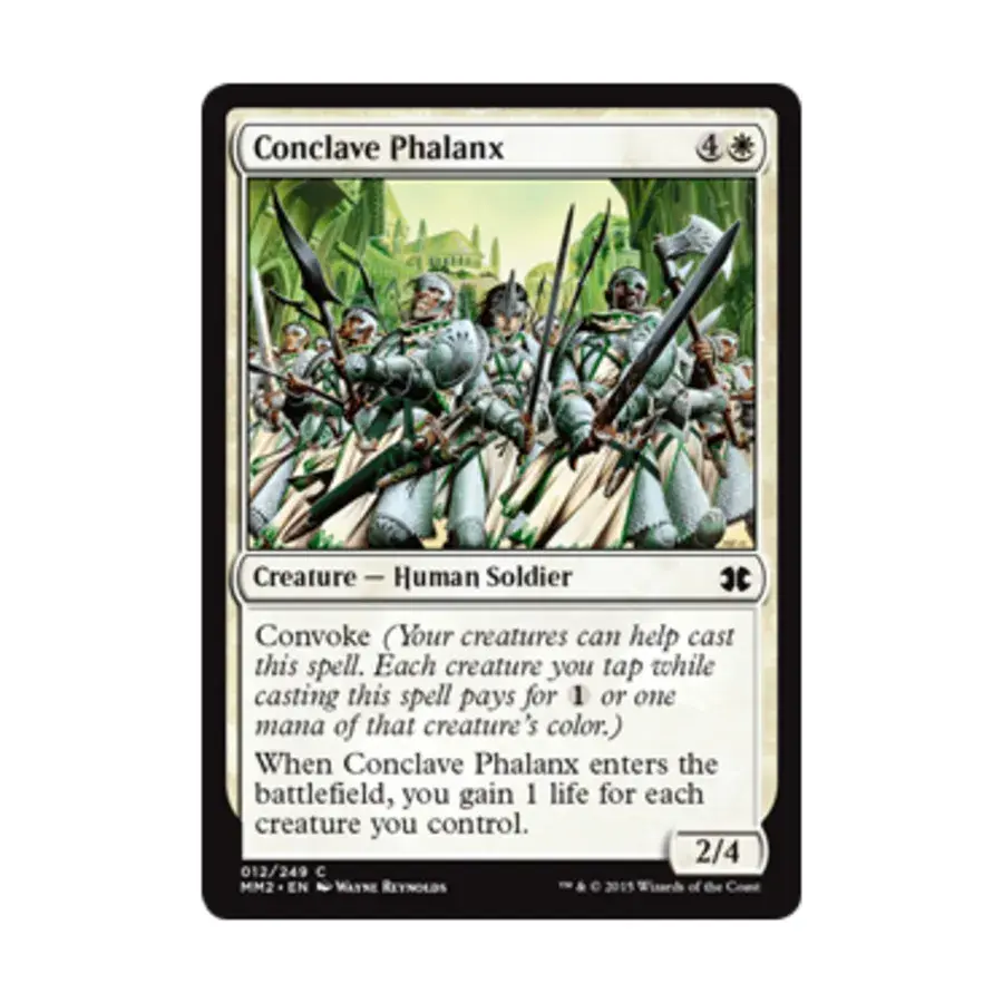 CCG Фаланга Конклава (С) (Рольга), MTG - Modern Masters 2015
CCG Фаланга Конклава (С) (Рольга), MTG - Modern Masters 2015