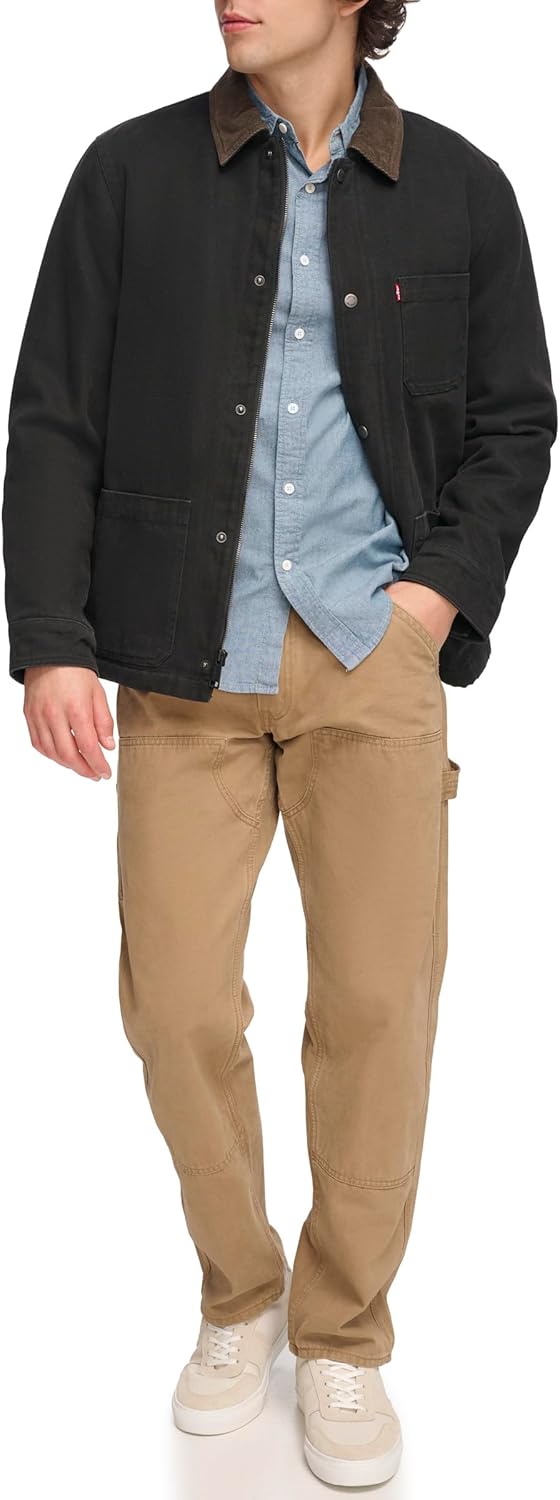 Мужское пальто Levi's из хлопчатобумажной ткани Levi's для работы, Black
Мужское пальто Levi's из хлопчатобумажной ткани Levi's для работы, Black