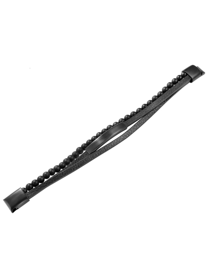 Adeliás Браслет унисекс - кожаный браслет с ониксом, 23 см, черный
Adeliás Браслет унисекс - кожаный браслет с ониксом, 23 см, черный